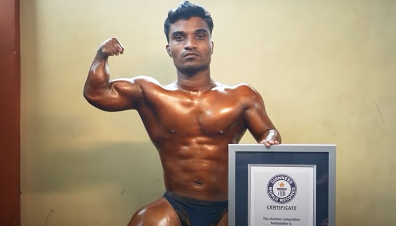 Maharashtras Pratik Mohite secure place in Guinness World Records as shortest bodybuilder - gps