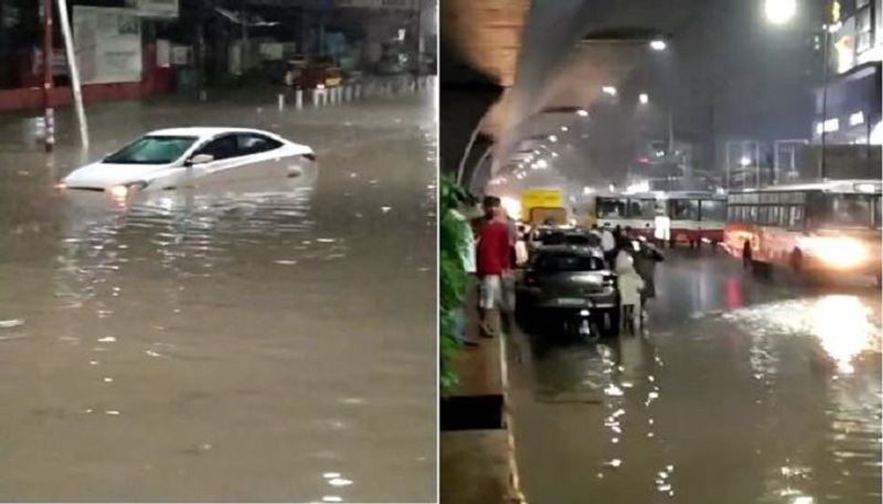 Late night heavy rain in Hyderabad