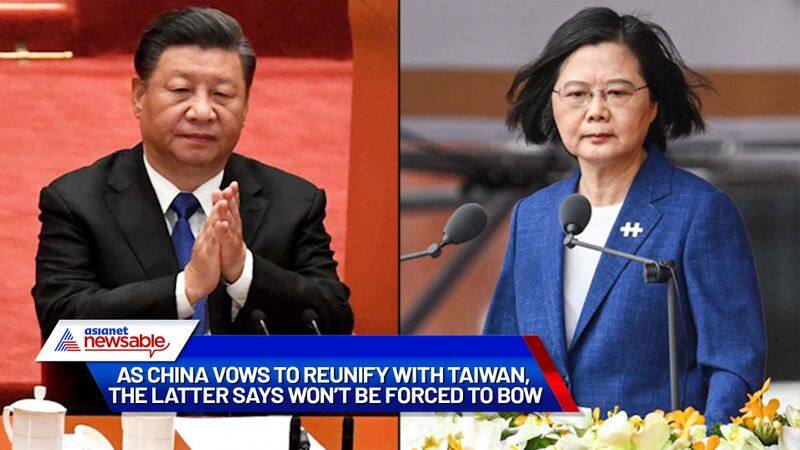 China President Xi Jinping vows 'reunification' with Taiwan; Tsai Ing-wen says won't be forced to bow to China-dnm