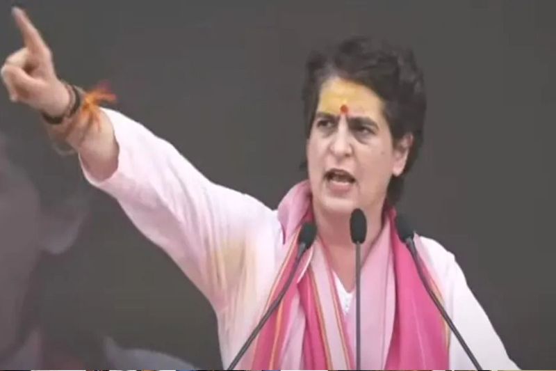 Priyanka Gandhi Vadra invokes Goddess Durga urges people to chant Jai Mata Di at Varanasi mah