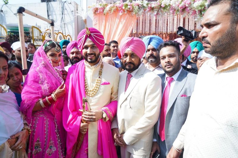 Punjab CM Charanjit Singh Channi son got married Navjot singh sidhu miss out wedding ckm