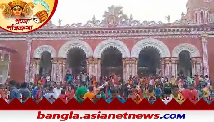 Durga Puja: ৩০০ বছরের রীতি মেনে  সপ্তমীর সকালে সিংহ বাহিনী পৌঁছল পাহাড়পুরের চণ্ডী মন্দিরে