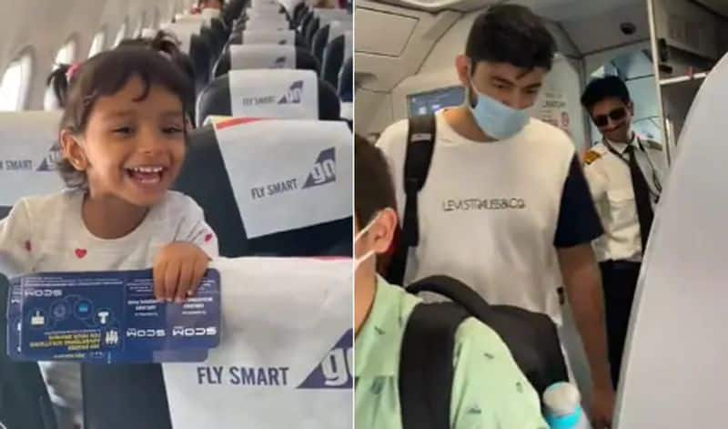 A Girl's Excited Reaction After Seeing Pilot Dad On The Same Flight