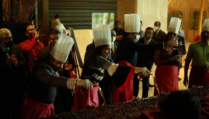 The largest cake mixing ceremony in Kerala at the Crowne Plaza