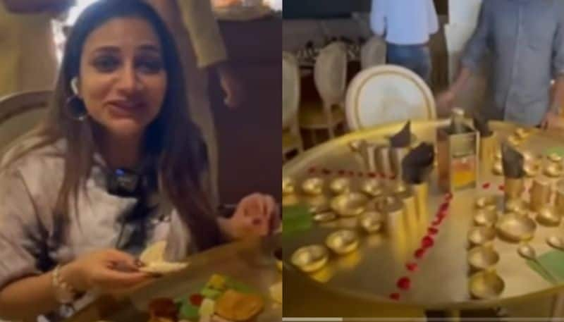 rimi tomy shares golden thali video