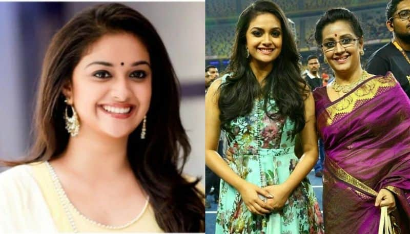 Keerthy suresh about mother Menaka advice for Become an actress mma