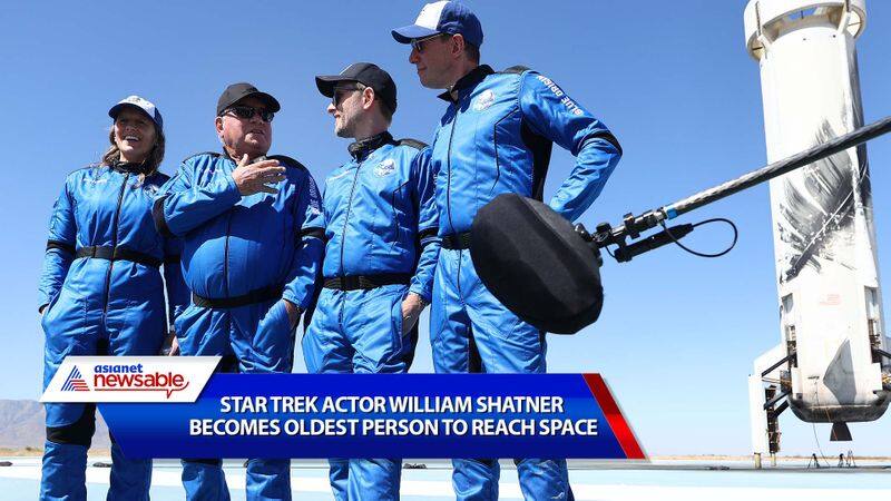 William Shatner becomes oldest person to travel to space with Blue Origin rocket