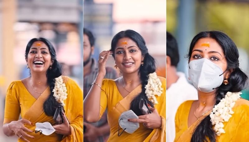 actress navya nair visit guruvayoor temple