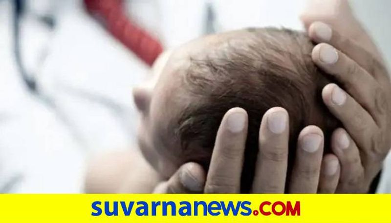 Baby Boy Found in Bag Hanging From Tree at Khanapur in Belagavi grg