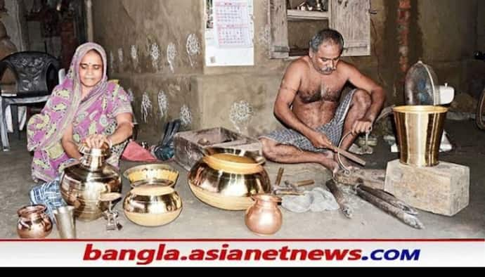 বিলুপ্তির মুখে মুর্শিদাবাদের বিখ্যাত কাঁসা শিল্প, বিকল্প রুজীর খোঁজে শিল্পীরা