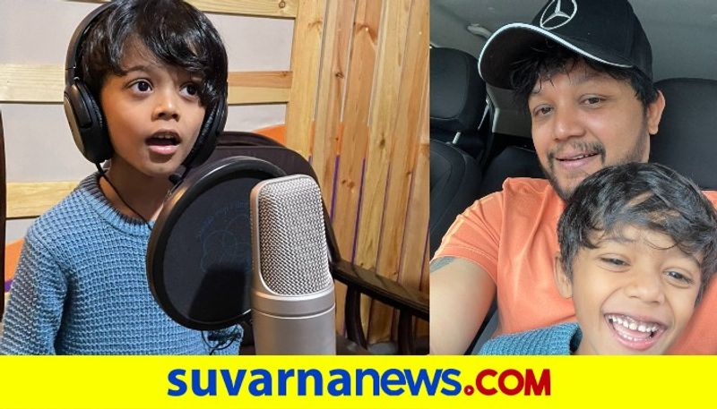 Sandalwood Golden star Ganesh son Vihan dubbed for sakkat movie dpl