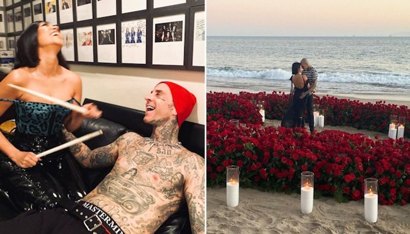 Kourtney Kardashian, Travis Barker engaged; couple begin romantic adventure together (Pictures)-SYT