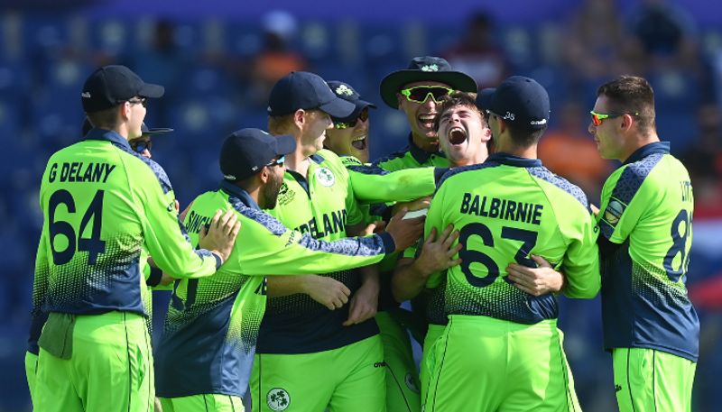 ICC T20 World Cup Curtis Campher hat trick Wicket Helps  Netherlands all out 106 against Ireland kvn