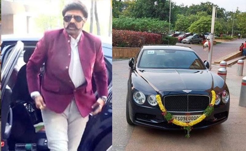 hero balakrishna new luxury car Bentley turned talk of the industry