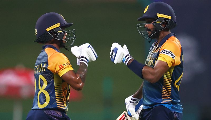 T20 worldcup 2021: hasaranga and Nissanka Innings helped to score srilanka huge total