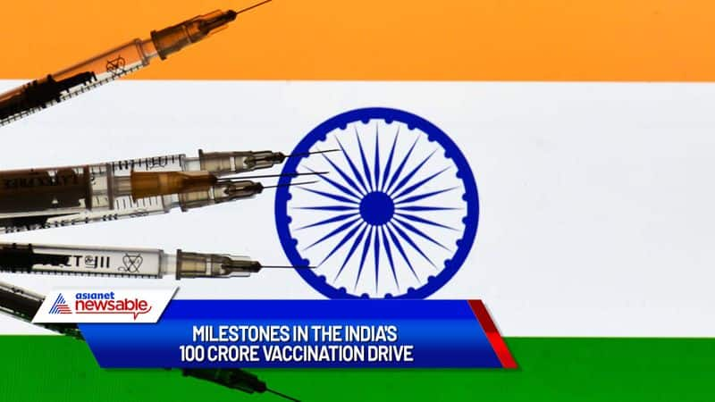 Take a look at India's journey towards creating history with 100 crore vaccinations-dnm