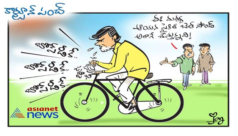 cartoon punch on tdp leader Pattabhi issue in AP