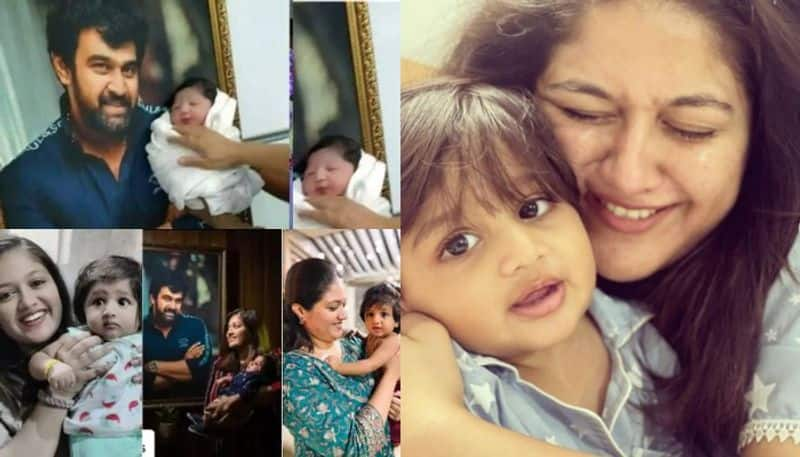 actress meghna raj share birthday photos for her son