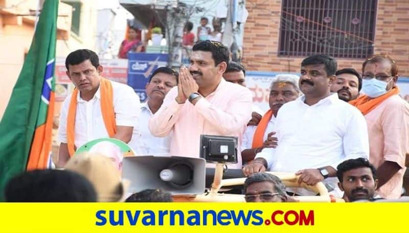 Karnataka BJP  vice president Vijayendra enters Sindhagi byelection campaign rbj