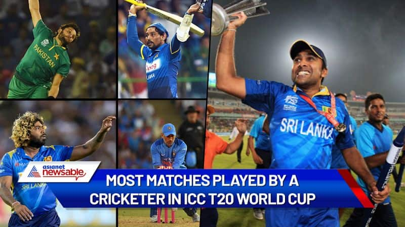 Most matches played by a cricketer in ICC T20 World Cup-ayh