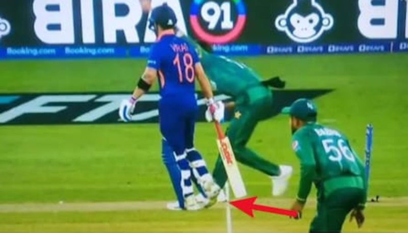 ICC T20 World Cup Cricket Fans disappointed over Umpire as KL Rahul Given Out vs Pakistan on a No Ball kvn