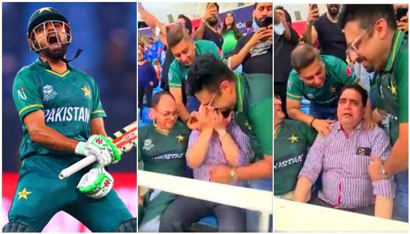 pakistan beat india babar azam father cries at gallery