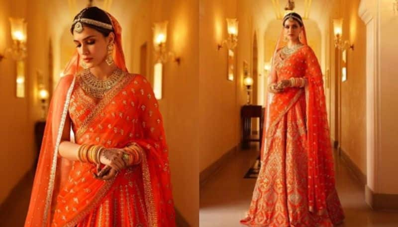 Kriti Sanon s orange lehenga is a choice for brides