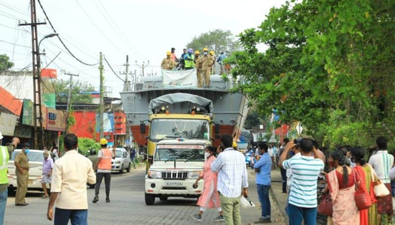 The ship arrived to completely change the port of Alappuzha