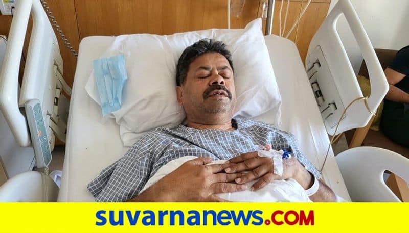 Honnalli BJP MLA MP Renukacharya undergoes Legg surgery at Mumbai rbj