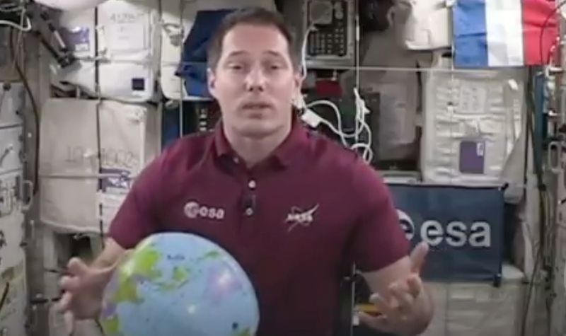 French astronaut Thomas Pesquet talks about spotting 'smoke for days and days' from space gcw