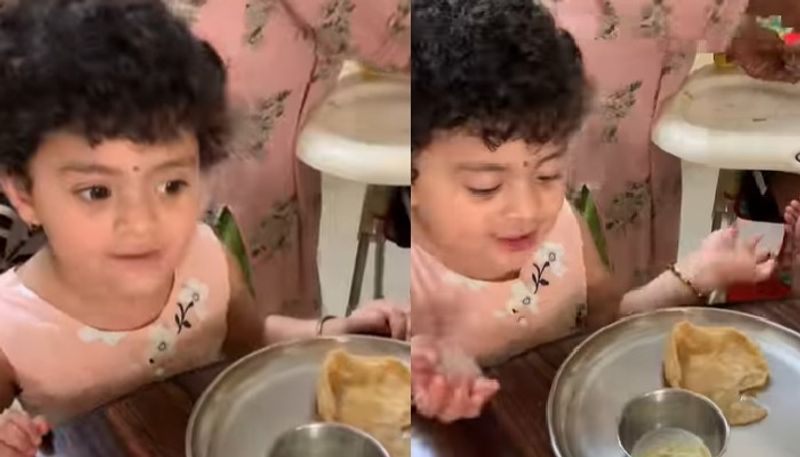 funny video in which kid makes her own version of pani puri