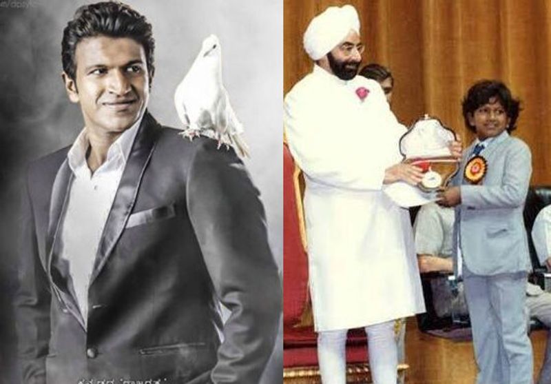 puneeth rajkumar received national award as child artist at years of age