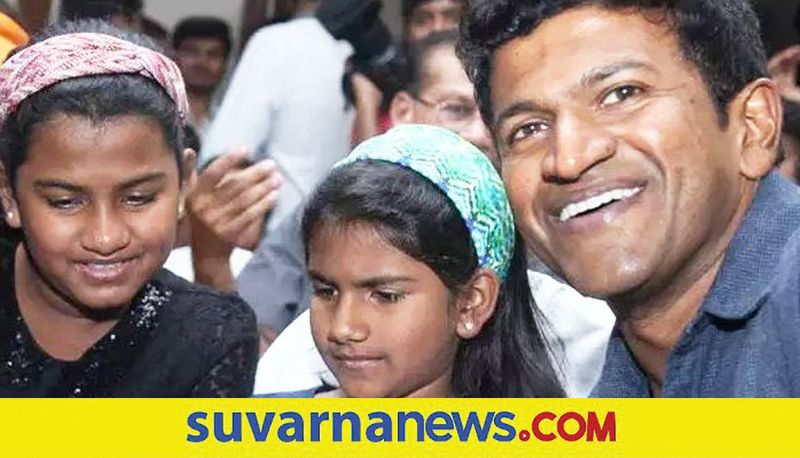 Kannada Puneeth Rajkumar kids Vanditha and Druthi had promised to watch Gandhada gudi film vcs