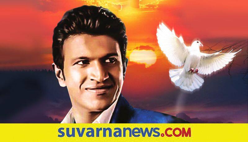 farmer couple install Puneeth rajkumar statue in the courtyard of the house gvd