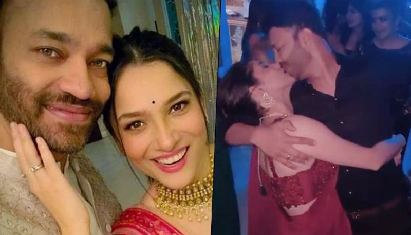 Ankita Lokhande, Vicky Jain lip-lock at Diwali party; share pictures  RCB