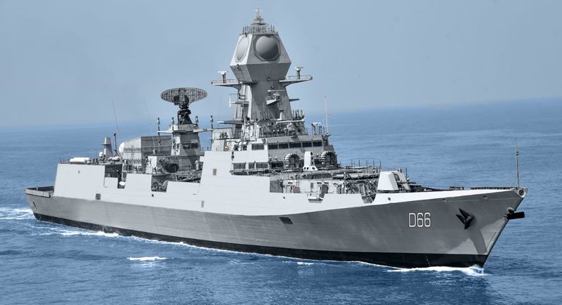 Indian Navy receives first Project 15B Class Destroyer from MDL-dnm