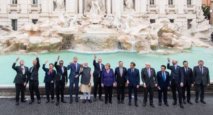 PM Modi, several world leaders visit iconic Trevi Fountain in Rome on sidelines of G20 summit