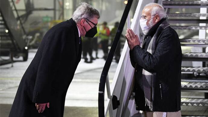 Modi UK Visit: जलवायु परिवर्तन पर COP26 सम्मेलन में शामिल होने स्कॉटलैंड पहुंचे मोदी, लगे भारत माता के जयकारे