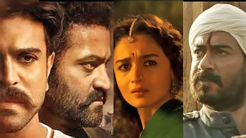 RRR glimpse:  Ajay Devgn, Alia Bhatt, Jr NTR and Ram Charan set the big screen on fire