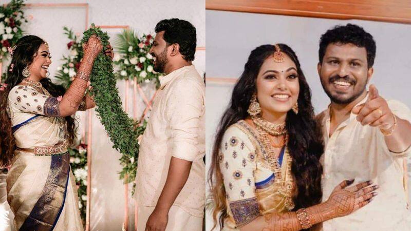 serial actress rebecca santhosh and sreejith vijay got married