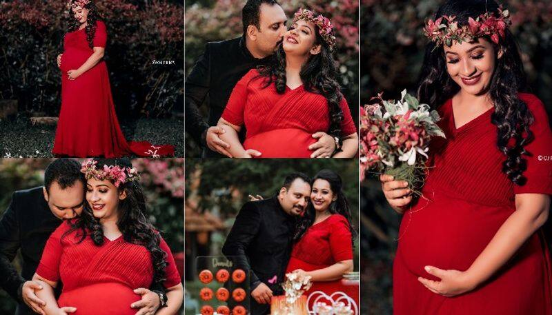 Sowbhagya Venkitesh shared her maternity photoshoot pics