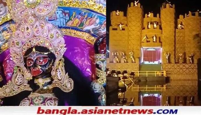 Kali Puja 2021-তিতুমীর স্মৃতি রাখতে জলের উপর বাঁশের কেল্লার মন্ডপ, জমজমাট কালীপুজো জেলায়