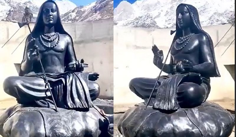 Mysuru Sculptor Carves Statue Of Adi Shankaracharya to be unveiled by Modi at Kedarnath ckm