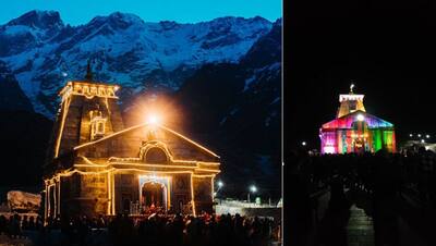 Modi Kedarnath Visit: दिवाली पर यूं जगमगाता रहा हिमालय की खूबसूरत गोद में बसा प्राचीन केदारनाथ मंदिर