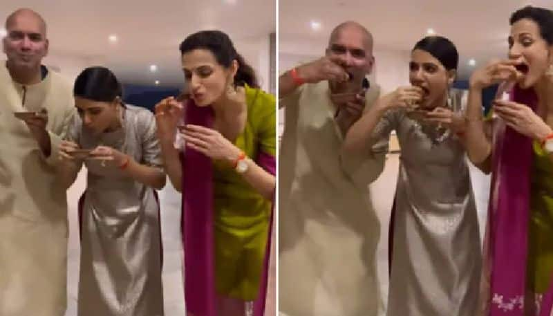 samantha  ruth prabhu shares diwali special binging pictures