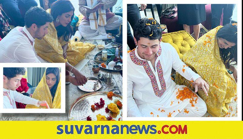 Priyanka Chopra and Nick Jonas perform Mahalaxmi puja on Diwali at home