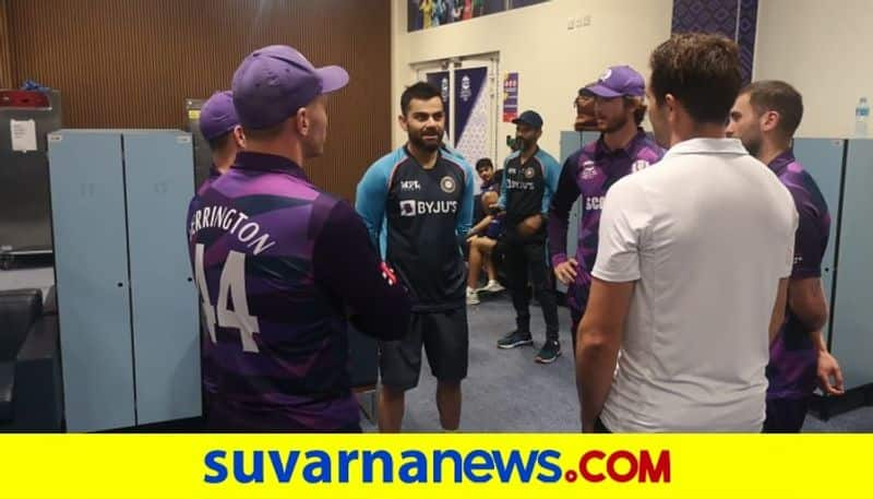 Scotland players request to visit Indian dressing room after match Kohli Rohit Bumrah responds in style pod