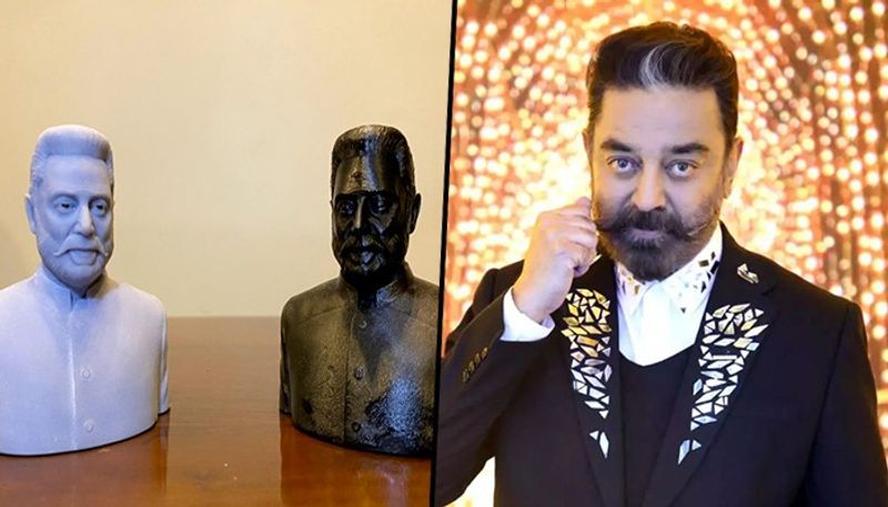 Kamal Haasan becomes first man to have 3D printed statue attached to balloon satellites, details here - DRB