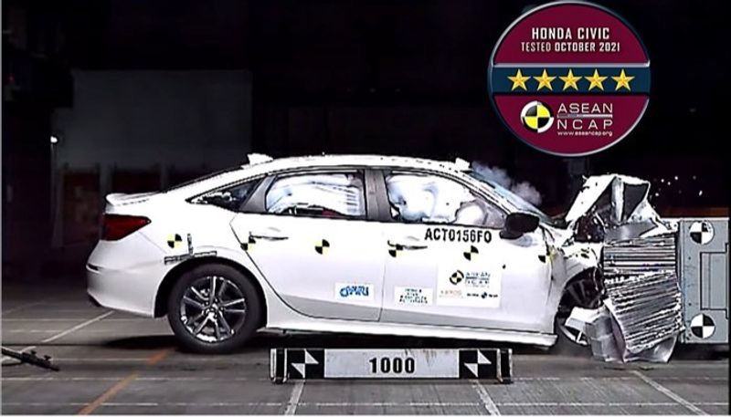 Honda Civic with excellent performance in crash test