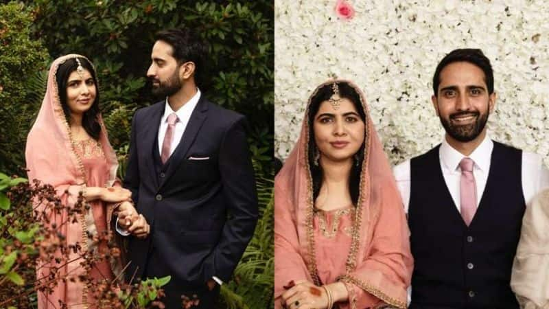 Activist Malala married  her partner Asser Malik photo goes viral